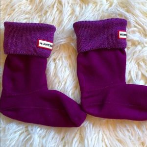 Metallic Knit Cuff Hunter boot sock 11-13 toddler